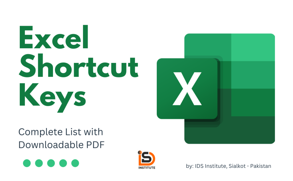 Excel Shortcut Keys – Complete List with Downloadable PDF