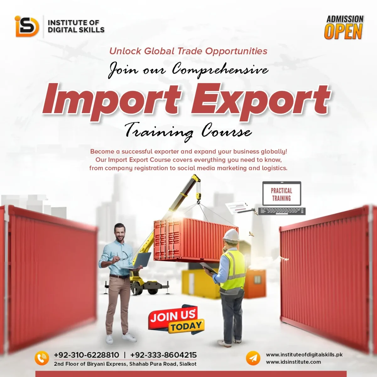 Import Export Course Outline & Fee | IDS Institute Sialkot
