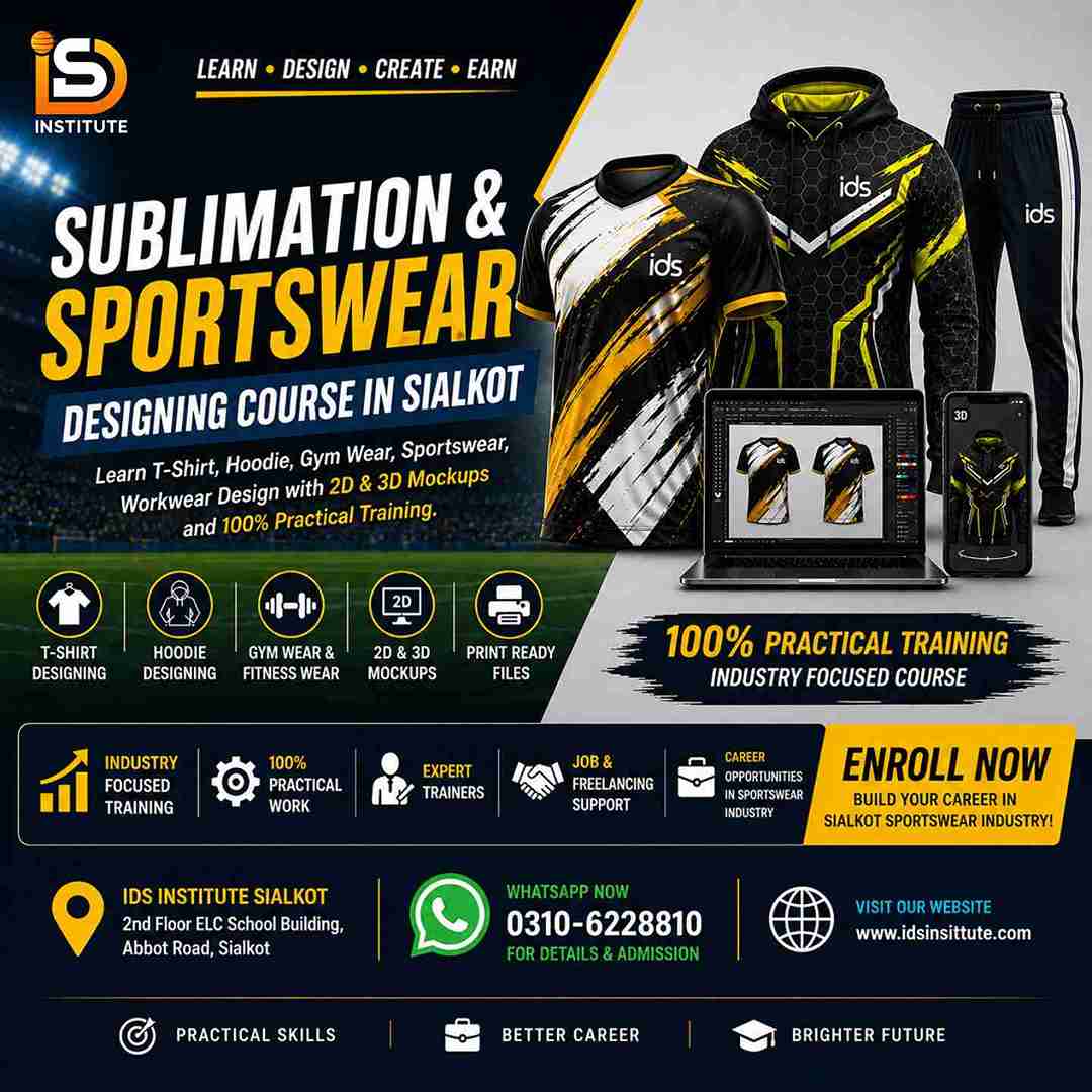 sublimation designing course in sialkot ids institute sportswear mockups 3d mockups design training best computer institute sublimation designing course in sialkot