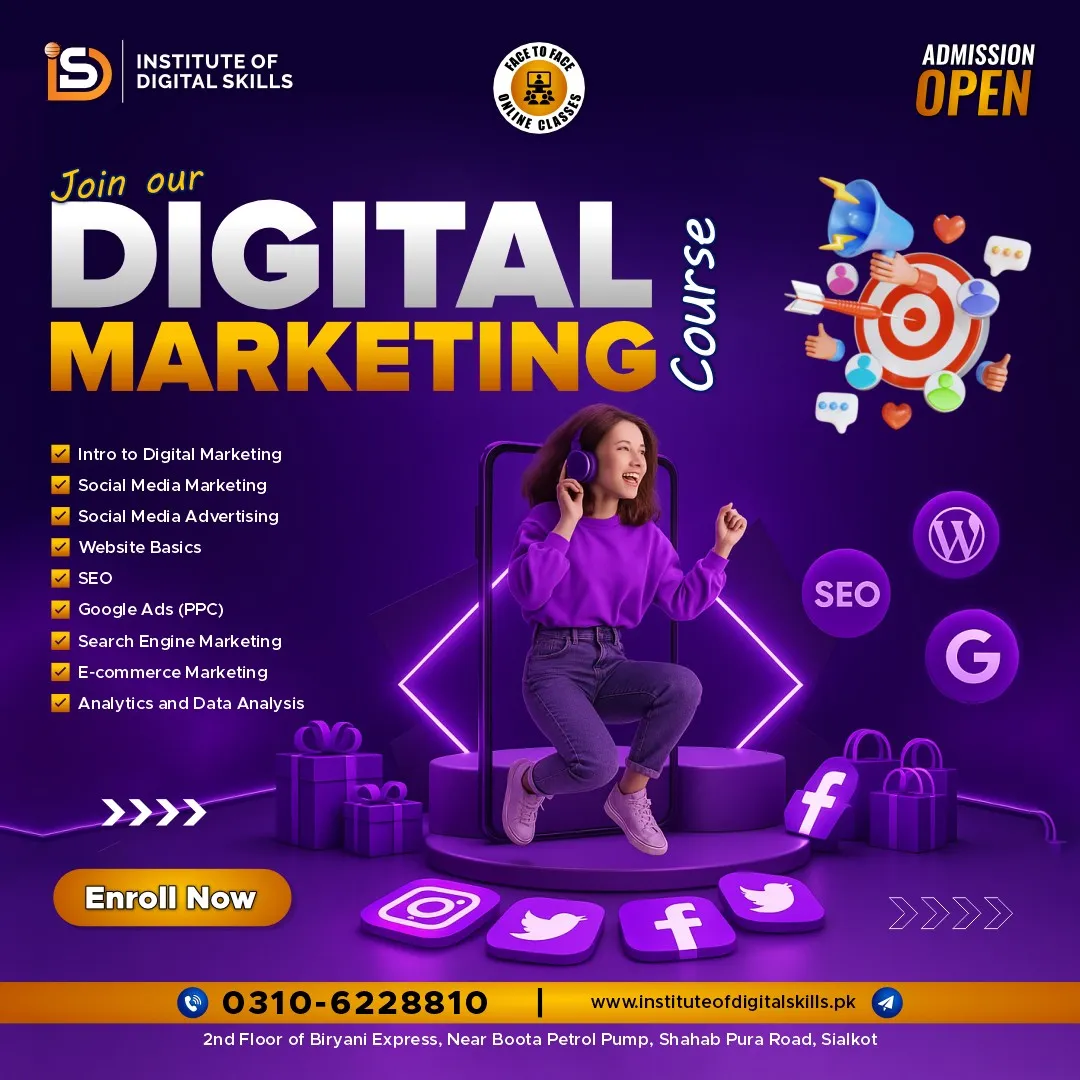 Digital Marketing Course in Sialkot - IDS Institute of Digital Skills
