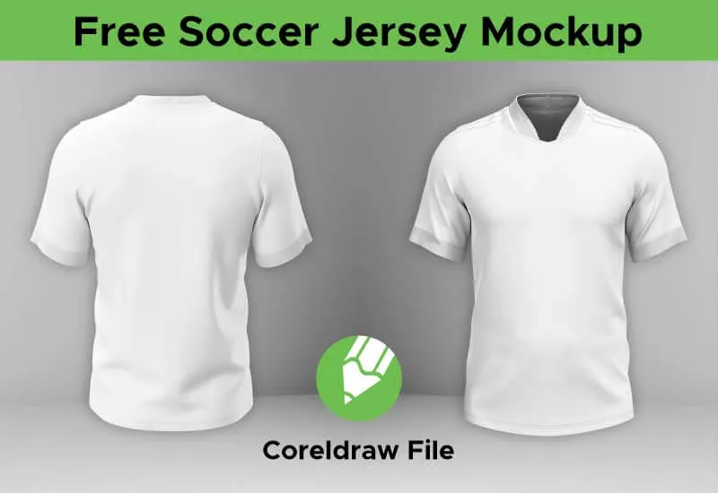 free soccer jersey mockup