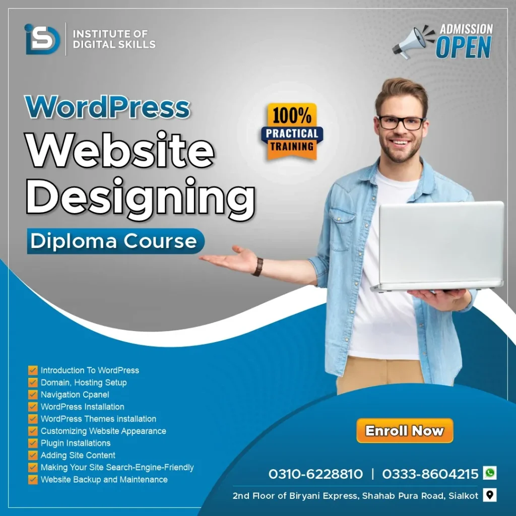 Wordpress Web Designing Course in Sialkot