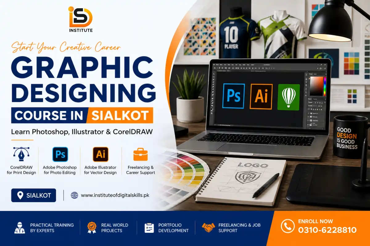 Graphic Designing Course in Sialkot – Learn Photoshop Illustrator CorelDRAW