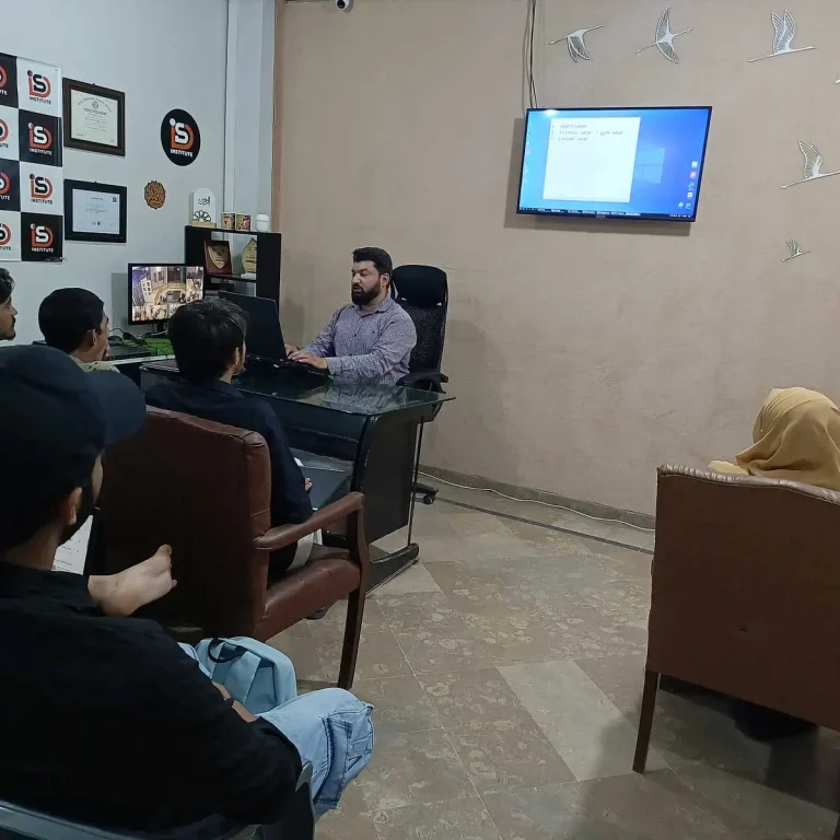 Students attending practical computer training at Institute of Digital Skills Sialkot